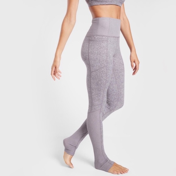 Athleta Exhale Heel Tight - Light Purple - Size XS - Picture 4 of 5
